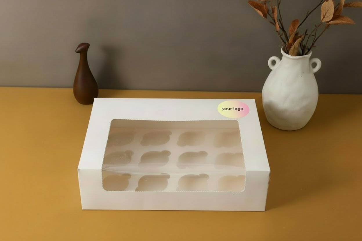 12 Hole Cupcake Box (Large Window)