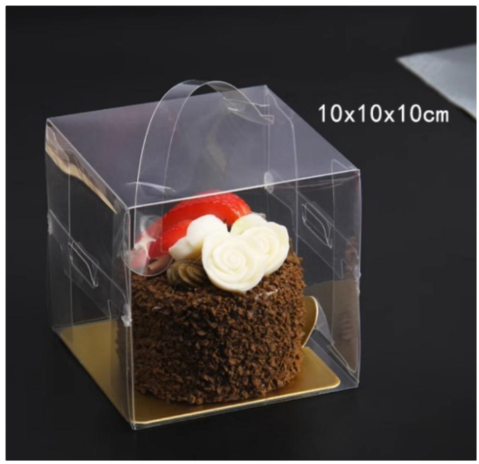 1 Hole PET Clear Cupcake Box