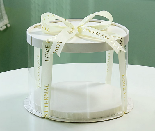 8" PET Clear Cake Box (Round)