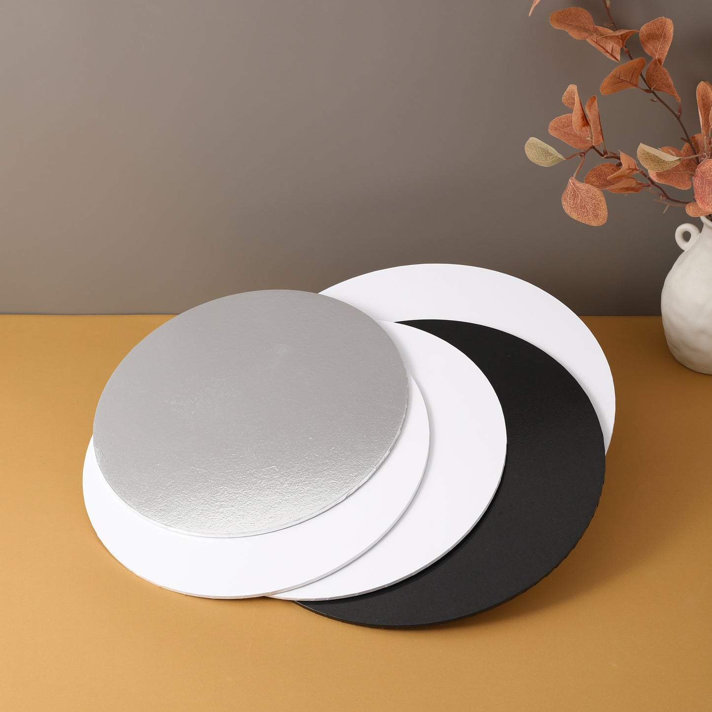 Round Masonite Cake Boards (5mm Thick)(5pcs/Pack)