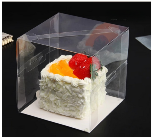 1 Hole PET Clear Cupcake Box